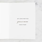 "Evergrowing Love" - Single Greeting Cards in Evergreen by Roopali - Interior