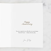 "So Deer to Me" - Single Greeting Cards in Forest by Gina Grittner - Customizable Interior Example