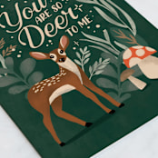 "So Deer to Me" - Single Greeting Cards in Forest by Gina Grittner - Close-Up