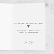 "turn to me" - Single Greeting Cards in Beige by Maja Cunningham - Customizable Interior Example