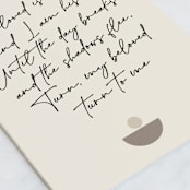 "turn to me" - Single Greeting Cards in Beige by Maja Cunningham - Close-Up