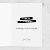 "we have history" - Single Greeting Cards in Midnight by Maja Cunningham - Customizable Interior Example