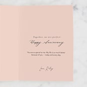 "Venn Love" - Single Greeting Cards in Watermelon by Catherine Culvenor - Customizable Interior Example