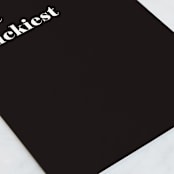 "The very luckiest" - Single Greeting Cards in Charcoal by Amy Kross - Close-Up