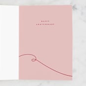 "Red String of Fate" - Single Greeting Cards in Powder by Grae - Interior