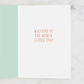 "Alphabet Baby" - Single Greeting Cards in Sky by Angela Thompson - Interior