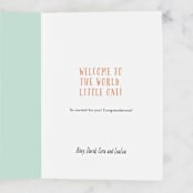 "Alphabet Baby" - Single Greeting Cards in Sky by Angela Thompson - Customizable Interior Example
