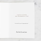"Overrated" - Single Greeting Cards in Blush by Bethany Anderson - Customizable Interior Example