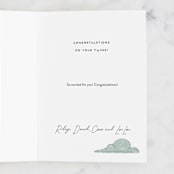 "Double the joy" - Single Greeting Cards in Kraft by Grae - Customizable Interior Example