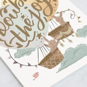 "Double the joy" - Single Greeting Cards in Kraft by Grae - Close-Up