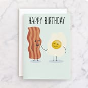 "Egg-cellent friend" - Single Greeting Cards in Bluebell by Jana Volfova - Front