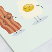 "Egg-cellent friend" - Single Greeting Cards in Bluebell by Jana Volfova - Close-Up
