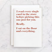 "every single card" - Single Greeting Cards in Rust by JoAnn Jinks - Front