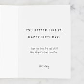 "every single card" - Single Greeting Cards in Rust by JoAnn Jinks - Customizable Interior Example