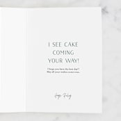 "Duck!" - Single Greeting Cards in Teal by Gila von Meissner - Customizable Interior Example