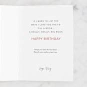 "The Ways I Love you" - Single Greeting Cards in Holly by Itsy Belle Studio - Customizable Interior Example