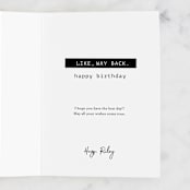 "Way back" - Single Greeting Cards in Beige by Maja Cunningham - Customizable Interior Example