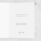 "Cake Stand" - Single Greeting Cards in Navy by Alethea and Ruth - Customizable Interior Example