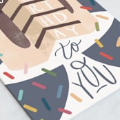 "Cake Stand" - Single Greeting Cards in Navy by Alethea and Ruth - Close-Up