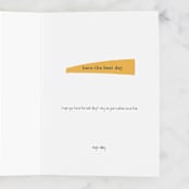 "Vintage Sunburst" - Single Greeting Cards in Rainbow by Kristen Knechtel - Customizable Interior Example