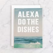 "ALEXA" - Single Greeting Cards in Ocean by Creo Study - Front