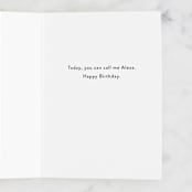"ALEXA" - Single Greeting Cards in Ocean by Creo Study - Interior