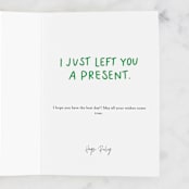 "Cat Box" - Single Greeting Cards in Grass by Genna Blackburn - Customizable Interior Example