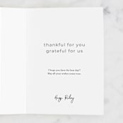 "Golden Heart on Gray" - Single Greeting Cards in Grey by Coit Creative - Customizable Interior Example
