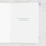 "50th Birthday" - Single Greeting Cards in Denim by Gia Graham - Interior