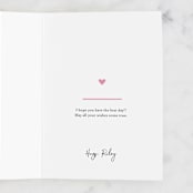 "You Said It" - Single Greeting Cards in Colorful by mo kelley - Customizable Interior Example