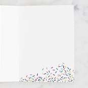 "Sprinkled" - Single Greeting Cards in Sparkly by Hooray Creative - Interior