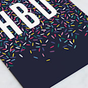 "Sprinkled" - Single Greeting Cards in Sparkly by Hooray Creative - Close-Up