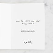 "Friends" - Single Greeting Cards in Cream by Maja Cunningham - Customizable Interior Example