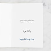"words words words" - Single Greeting Cards in Royal by Kamala Nahas - Customizable Interior Example