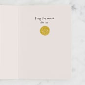 "Spinning Rock" - Single Greeting Cards in Earth by Chelsea Petaja - Interior