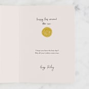"Spinning Rock" - Single Greeting Cards in Earth by Chelsea Petaja - Customizable Interior Example