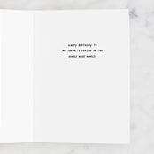 "Age is just a number" - Single Greeting Cards in Midnight by Sabrin Deirani - Interior