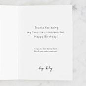 "Mental Pause" - Single Greeting Cards in Blush by Kamala Nahas - Customizable Interior Example