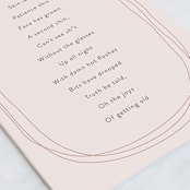 "Mental Pause" - Single Greeting Cards in Blush by Kamala Nahas - Close-Up