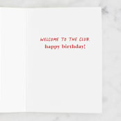 "Adulting Club" - Single Greeting Cards in Royal by Everett Paper Goods - Interior