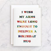 "Long enough" - Single Greeting Cards in Berry by raven erebus - Front
