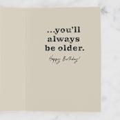 "Time" - Single Greeting Cards in Slate by Amy Payne - Interior