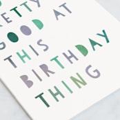 "birthday pro" - Single Greeting Cards in Snow by Lori Wemple - Close-Up