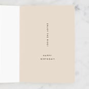 "Downhill" - Single Greeting Cards in Cream by Kamala Nahas - Interior