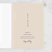 "Downhill" - Single Greeting Cards in Cream by Kamala Nahas - Customizable Interior Example