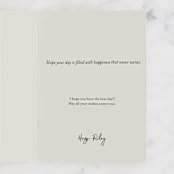"Moon Phases" - Single Greeting Cards in Space by Everett Paper Goods - Customizable Interior Example