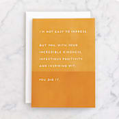 "You Did It" - Single Greeting Cards in Sunset by Shannon Kohn - Front