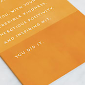 "You Did It" - Single Greeting Cards in Sunset by Shannon Kohn - Close-Up