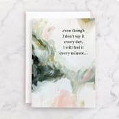 "Say It Love" - Single Greeting Cards in Fern by Shannon Kohn - Front