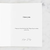 "Say It Love" - Single Greeting Cards in Fern by Shannon Kohn - Customizable Interior Example